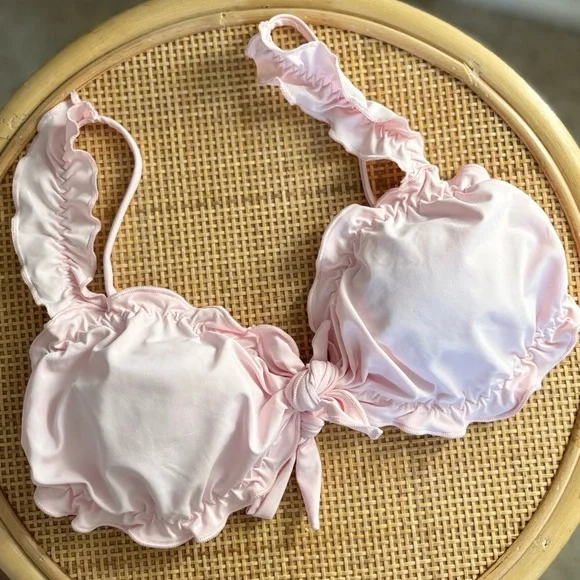 Pink Ruffled Bikini Set - Picture 2 of 3